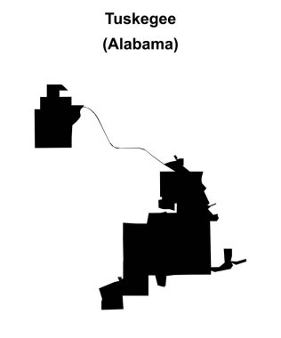 Tuskegee (Alabama) boş ana hat haritası