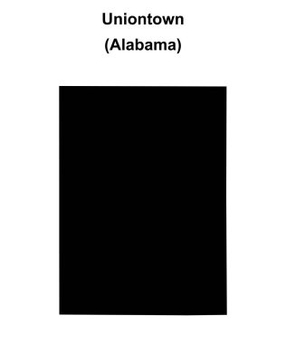 Uniontown (Alabama) boş ana hat haritası