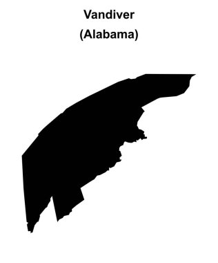 Vandiver (Alabama) boş ana hat haritası
