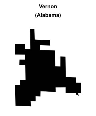 Vernon (Alabama) boş ana hat haritası
