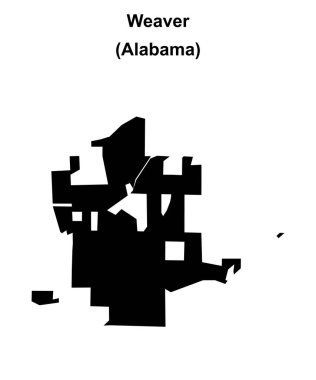 Weaver (Alabama) boş ana hat haritası