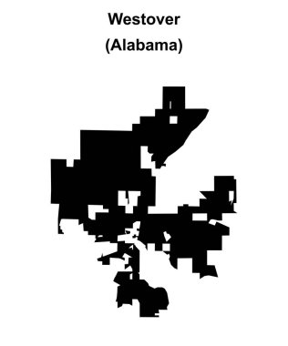 Westover (Alabama) boş ana hat haritası