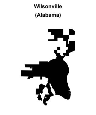 Wilsonville (Alabama) boş ana hat haritası