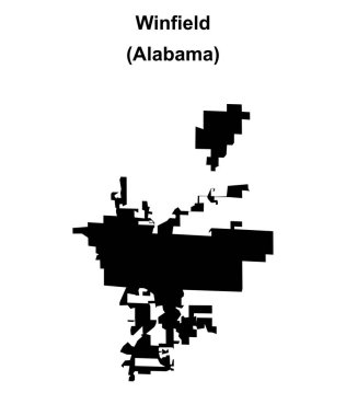 Winfield (Alabama) boş ana hat haritası