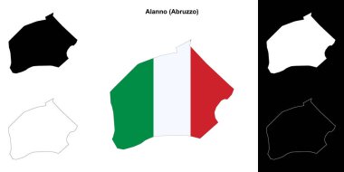 Alanno (Abruzzo) ana hat haritası ayarlandı