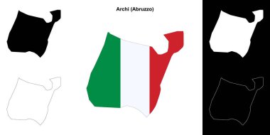 Archi (Abruzzo) ana hat haritası seti