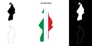 Ari (Abruzzo) ana hat haritası seti