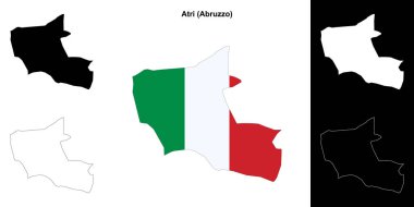 Atri (Abruzzo) ana hat haritası seti