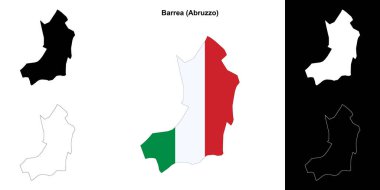 Barrea (Abruzzo) ana hat haritası seti