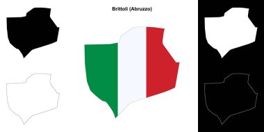 Brittoli (Abruzzo) ana hat haritası seti