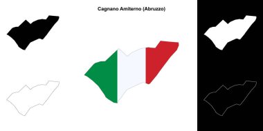 Cagnano Amiterno (Abruzzo) ana hat haritası seti