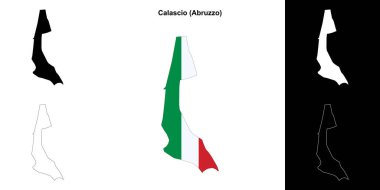 Calascio (Abruzzo) ana hat haritası ayarlandı