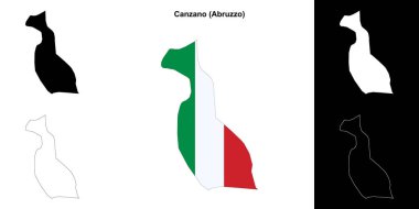 Canzano (Abruzzo) ana hat haritası seti