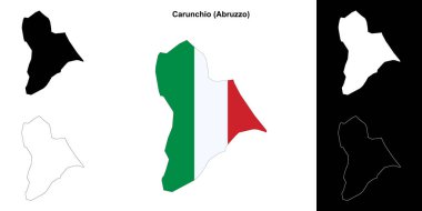Carunchio (Abruzzo) ana hat haritası seti