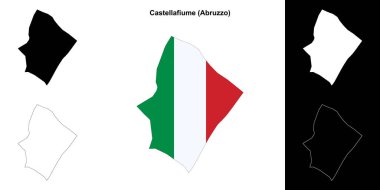 Castellafiume (Abruzzo) ana hat haritası seti