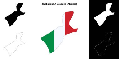 Castiglione A Casauria (Abruzzo) ana hat haritası seti