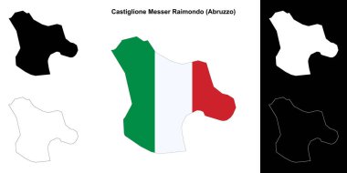 Castiglione Messer Raimondo (Abruzzo) ana hat haritası seti