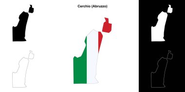 Cerchio (Abruzzo) ana hat haritası seti