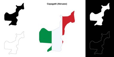 Cepagatti (Abruzzo) ana hat haritası ayarlandı