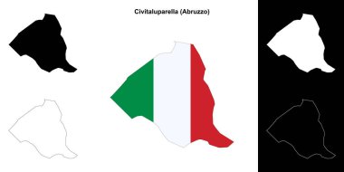 Civitaluparella (Abruzzo) ana hat haritası seti