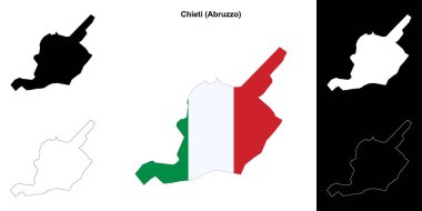 Chieti (Abruzzo) ana hat haritası seti