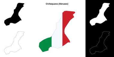 Civitaquana (Abruzzo) ana hat haritası seti