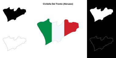 Civitella Del Tronto (Abruzzo) ana hat haritası seti