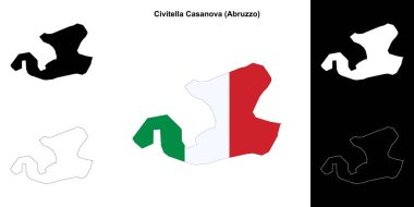 Civitella Casanova (Abruzzo) ana hat haritası seti