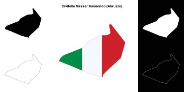 Civitella Messer Raimondo (Abruzzo) ana hat haritası seti