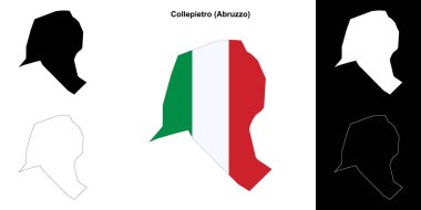 Collepietro (Abruzzo) ana hat haritası seti