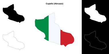 Cupello (Abruzzo) ana hat haritası seti