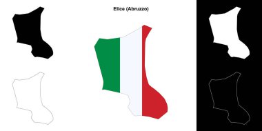 Elice (Abruzzo) ana hat haritası seti