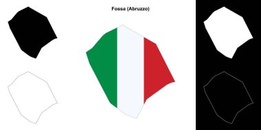 Fossa (Abruzzo) ana hat haritası seti