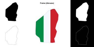 Fraine (Abruzzo) ana hat haritası seti
