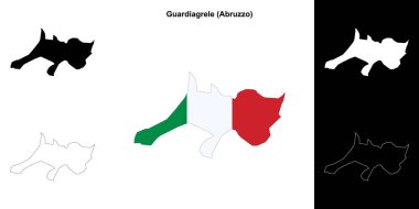 Guardiagrele (Abruzzo) ana hat haritası seti