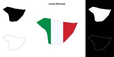 Liscia (Abruzzo) ana hat haritası seti