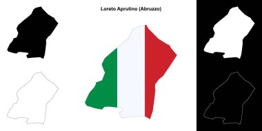 Loreto Aprutino (Abruzzo) ana hat haritası seti