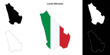 Lucoli (Abruzzo) ana hat haritası seti