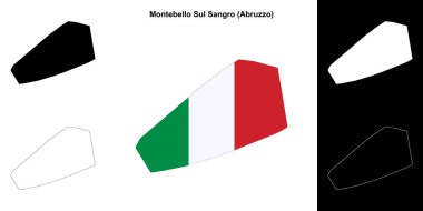 Montebello Sul Sangro (Abruzzo) ana hat haritası seti