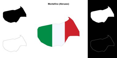 Montefino (Abruzzo) ana hat haritası seti