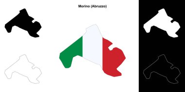 Morino (Abruzzo) ana hat haritası seti