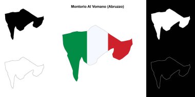 Montorio Al Vomano (Abruzzo) ana hat haritası seti
