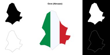 Ocre (Abruzzo) ana hat haritası seti