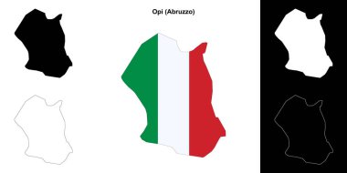 Opi (Abruzzo) ana hat haritası seti