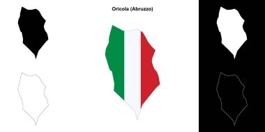 Oricola (Abruzzo) ana hat haritası seti