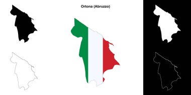 Ortona (Abruzzo) ana hat haritası seti