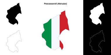 Pescasseroli (Abruzzo) ana hat haritası seti