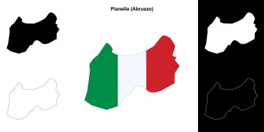 Pianella (Abruzzo) ana hat haritası seti