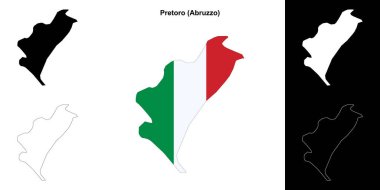 Pretoro (Abruzzo) ana hat haritası ayarlandı