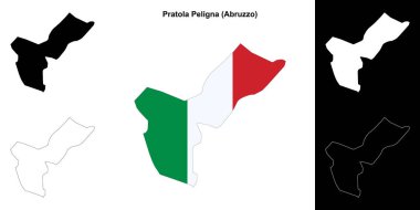 Pratola Peligna (Abruzzo) ana hat haritası seti